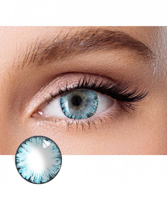 4ICOLOR® One pair Big EYE Blue contacts lenses 4ICOLOR® One pair Big EYE Blue contacts lenses