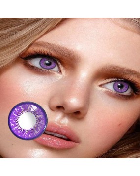 4ICOLOR® Cosplay contact lenses leaves Purple