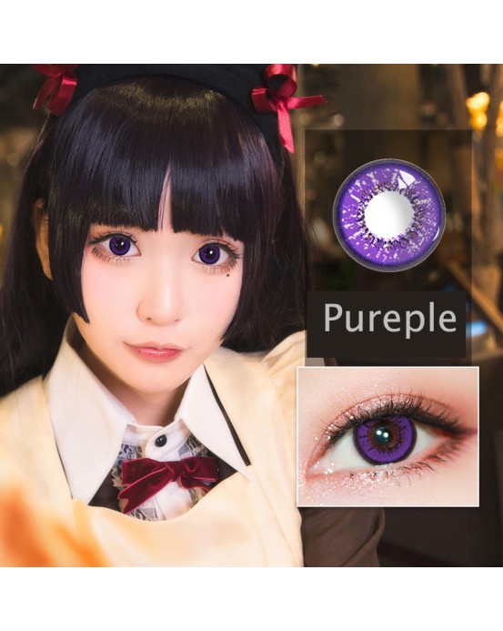 4ICOLOR® Cosplay contact lenses leaves Purple 4ICOLOR® Cosplay contact lenses leaves Purple