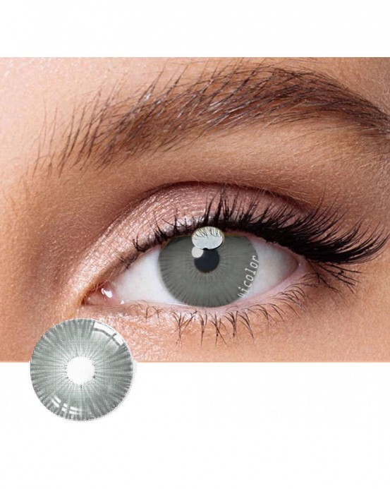 New York Grey Dark Color Contact Lenses
