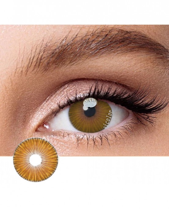 New York Hazel Dark Color Contact Lenses