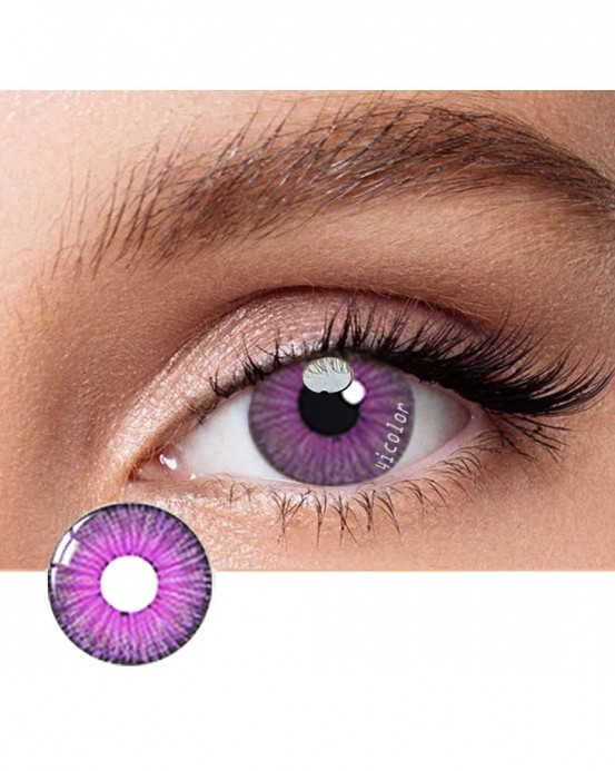 New York Purple Dark Color Contact Lenses