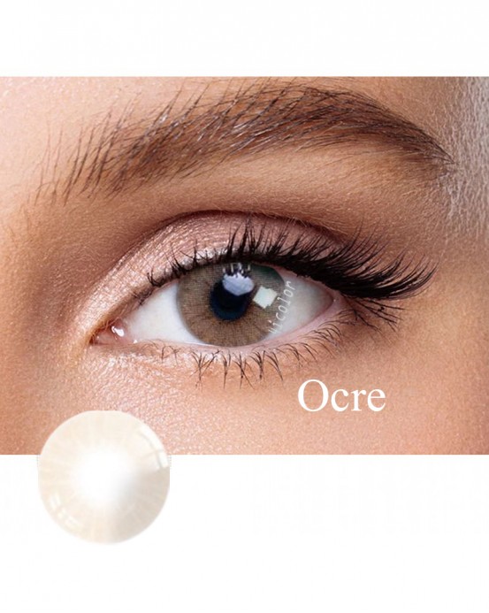 Hidrocor Natural colored contact lens Ocre