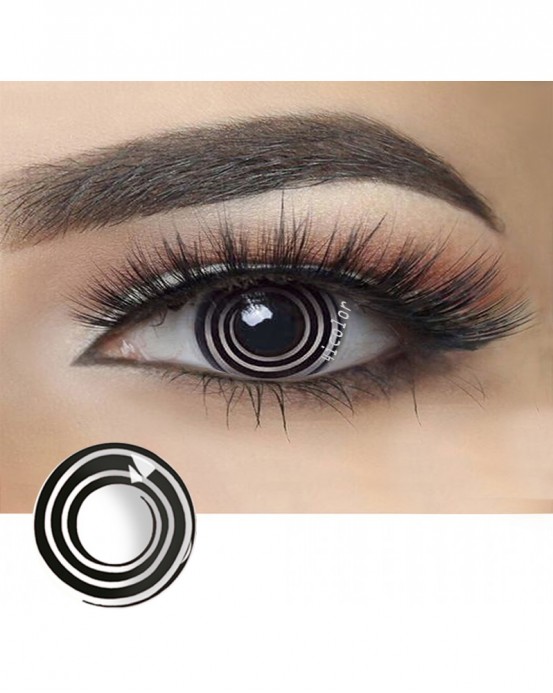 4ICOLOR® Colored contact Lenses Circle -Whiteblack