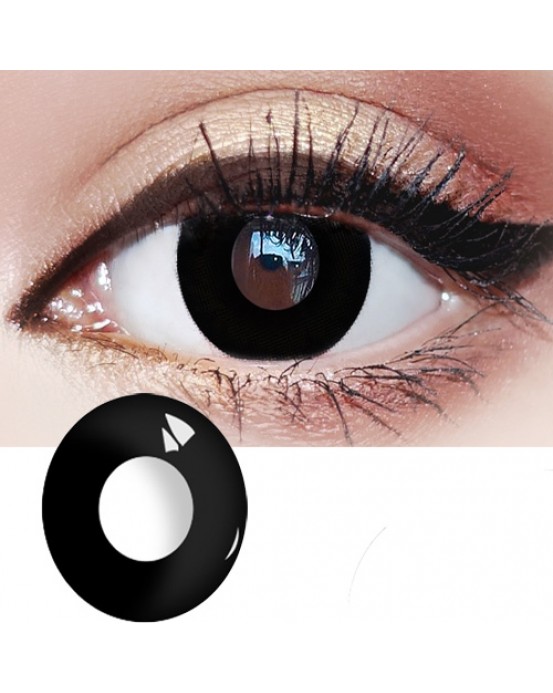4icolor® Darknight Black Naruto Colored Contact Lenses B401