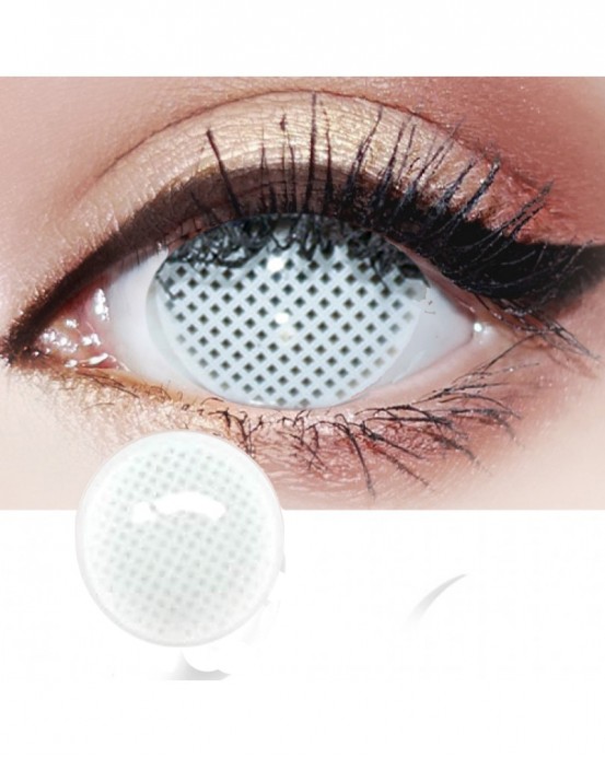 4ICOLOR® Whole Wihte Mesh Naruto Colored Contact Lenses